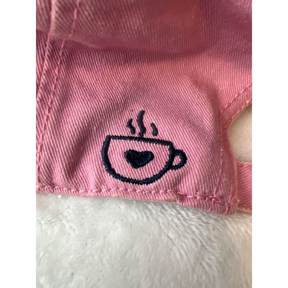 Home Free "COFFEE" Snapback Hat Cap Cotton OSFM Floral Pink - Picture 4 of 6